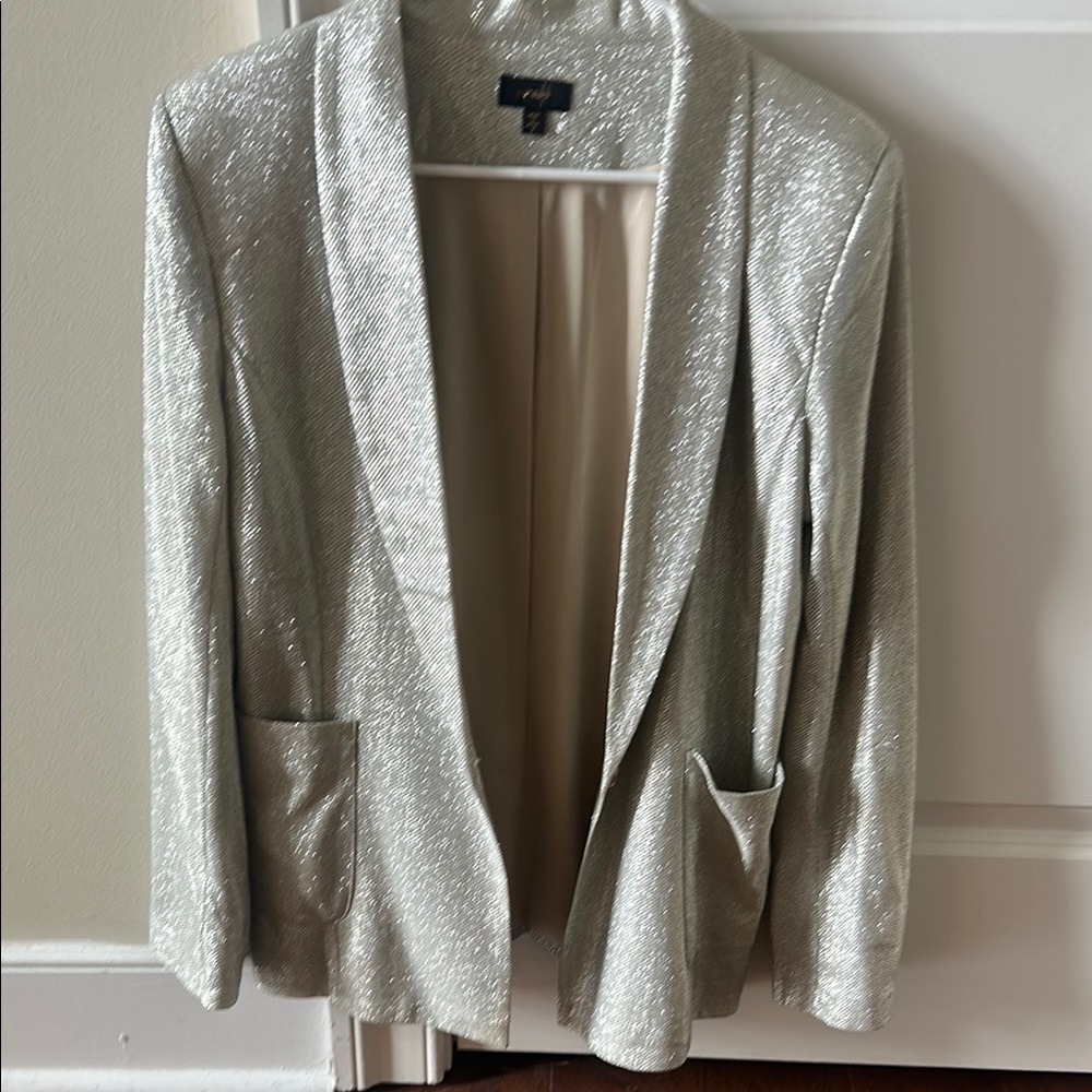Shimmering Silver Women's Blazer